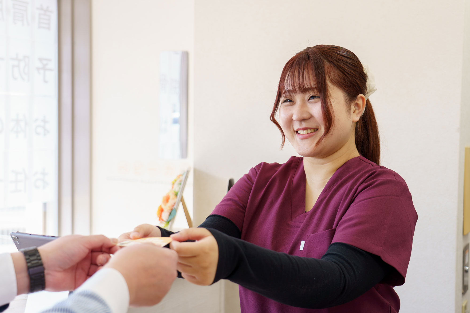 写真：次回予約もその場でOK！