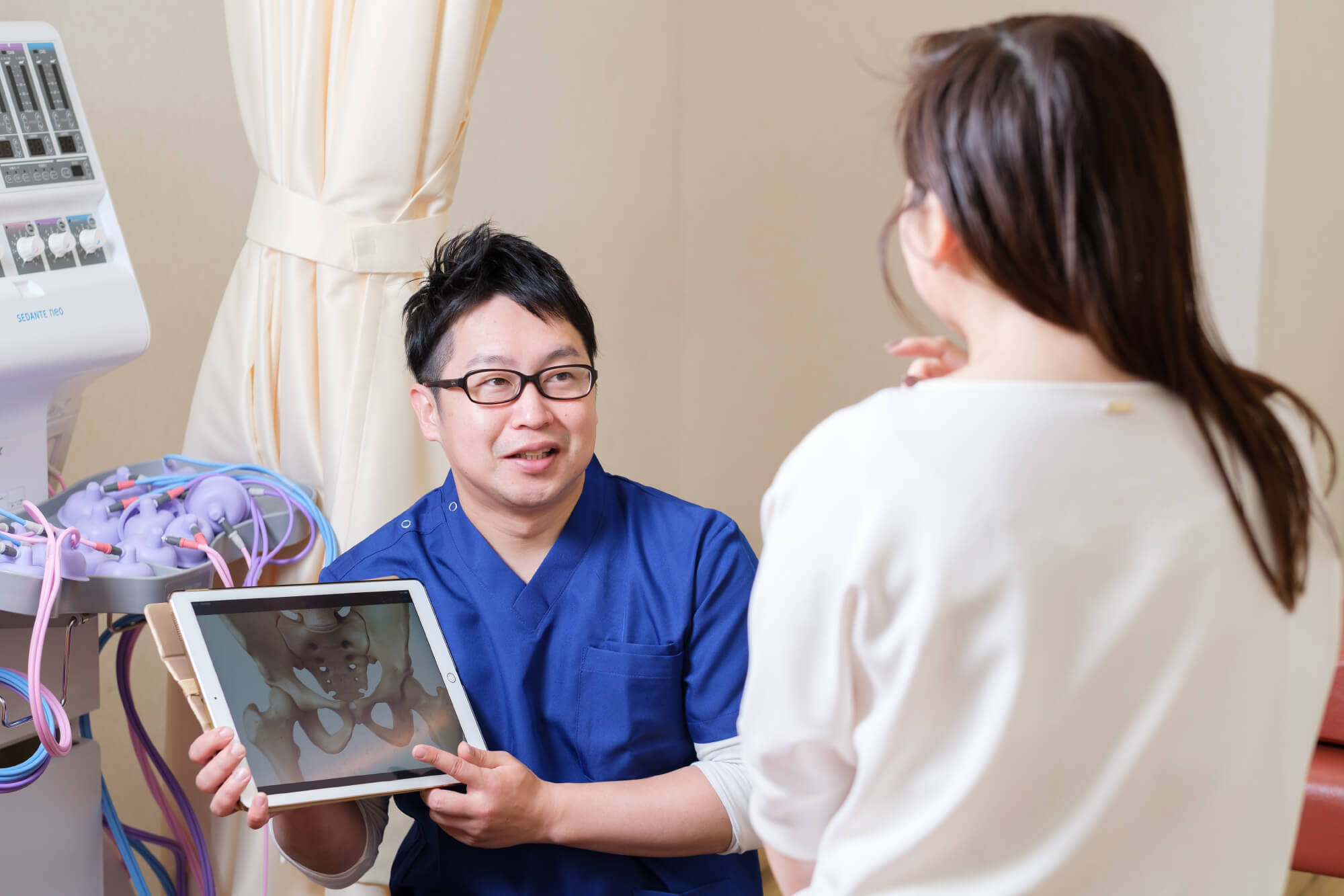 写真：的確な検査と高い治療技術